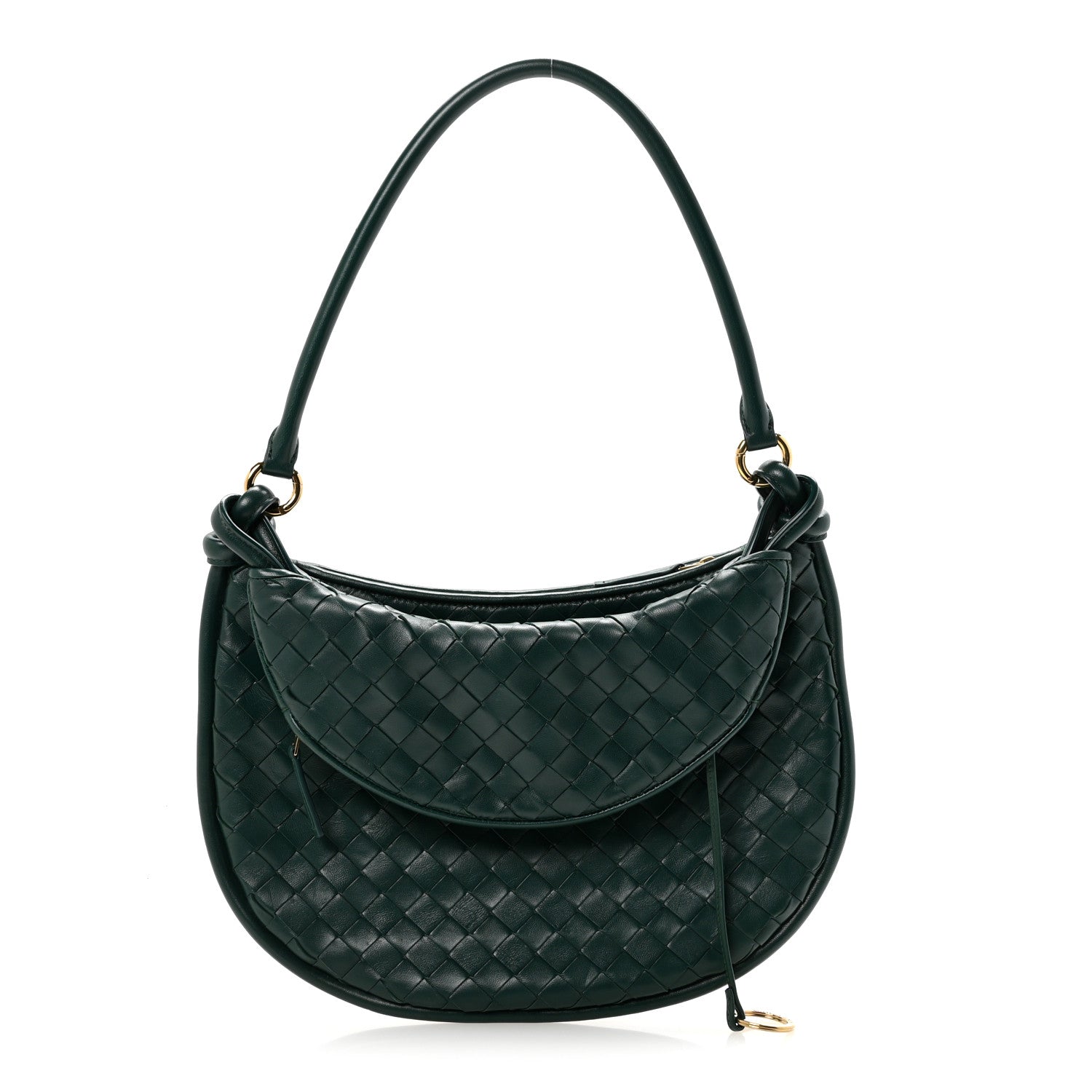 Bottega Veneta Nappa Intrecciato Medium Gemelli Emerald Green