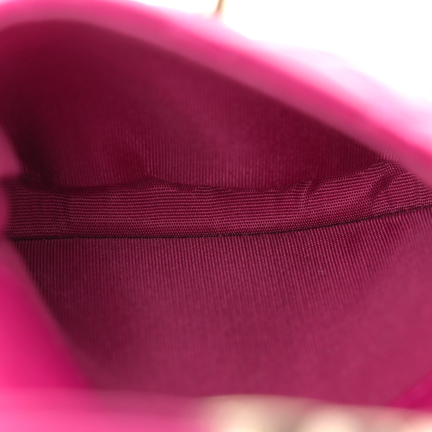 Tweed Lambskin Quilted Waist Bag With Coin Purse Fuchsia