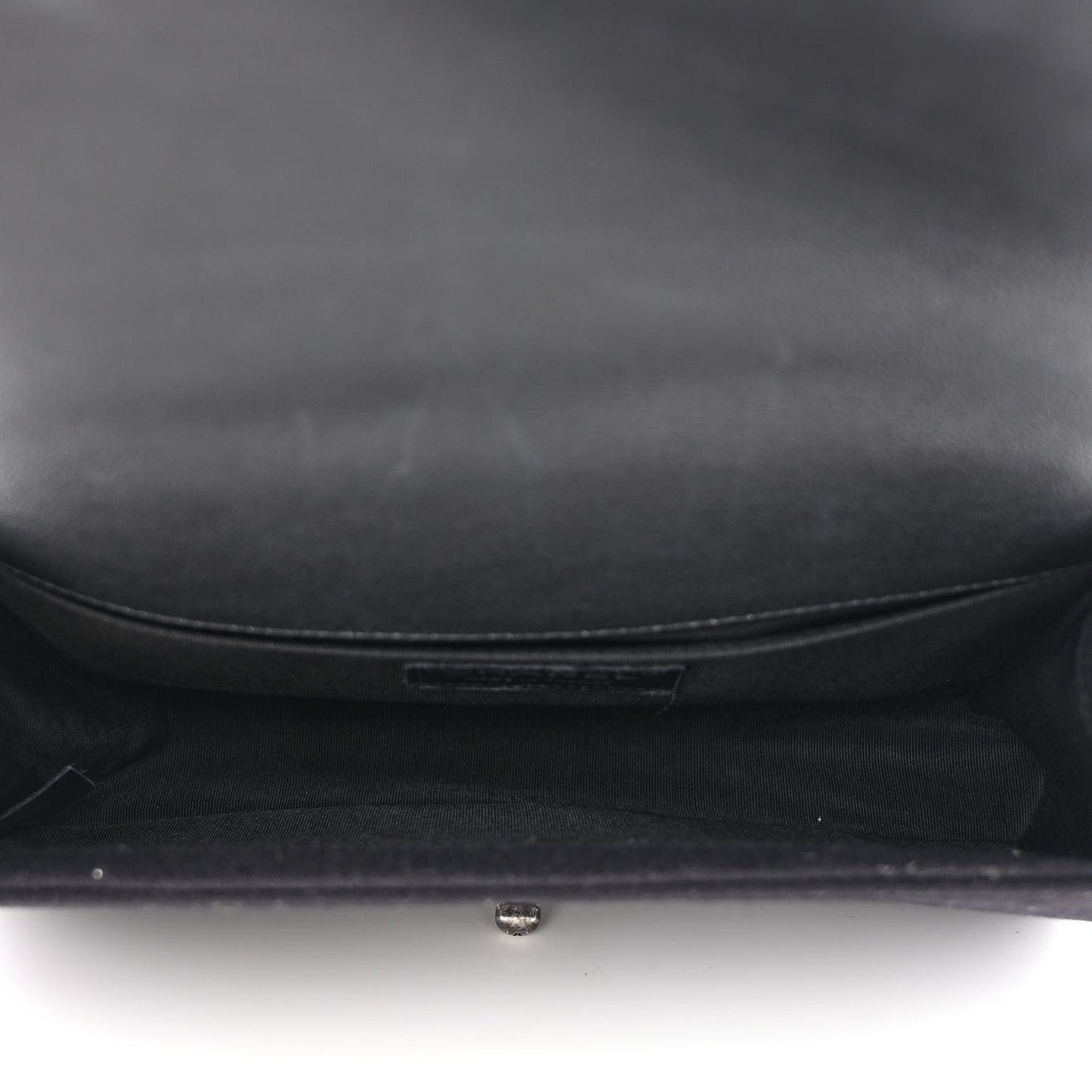 Wool Lambskin Embroidered Mosaic Medium Boy Flap Black