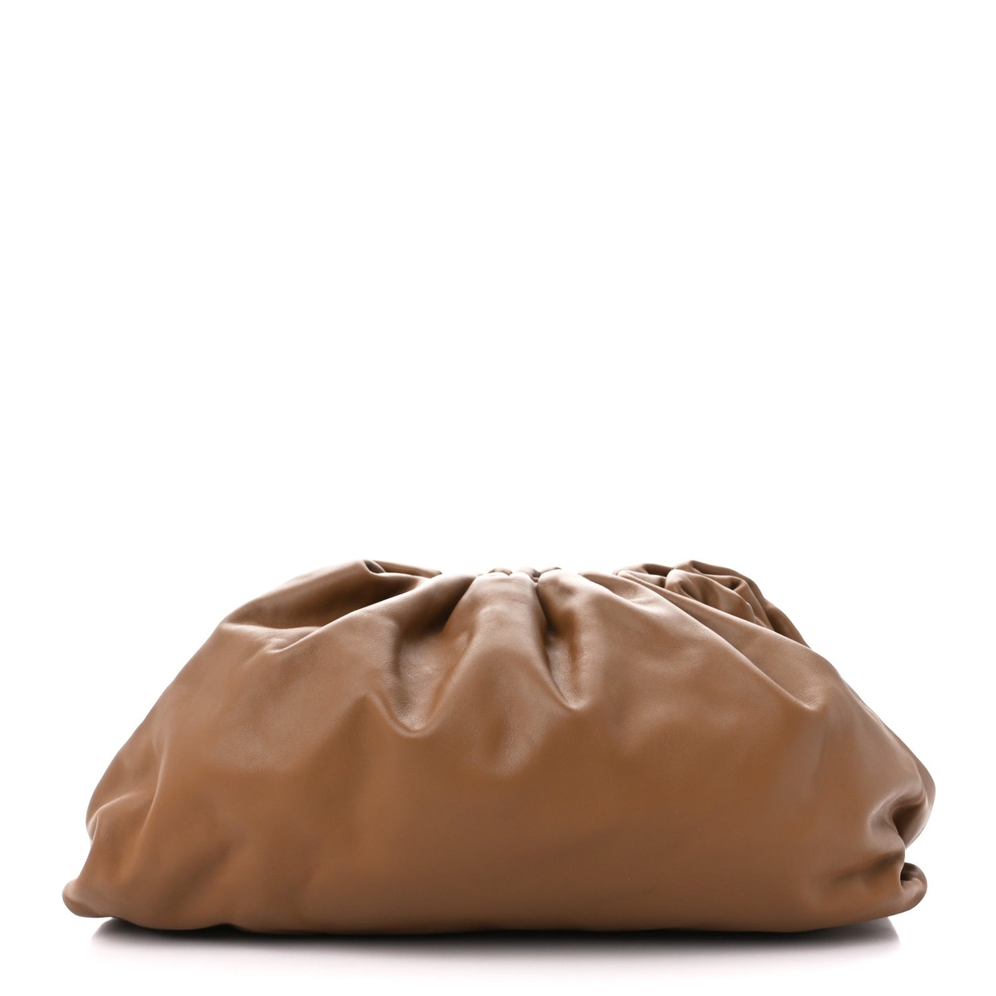 Smooth Butter Calf The Pouch Oversized Clutch Teak