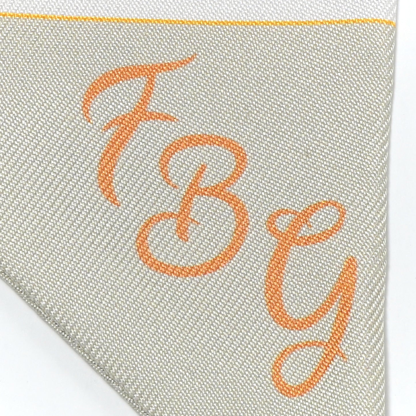 Silk Parade CG Twilly Gris Perle Vert Jaune