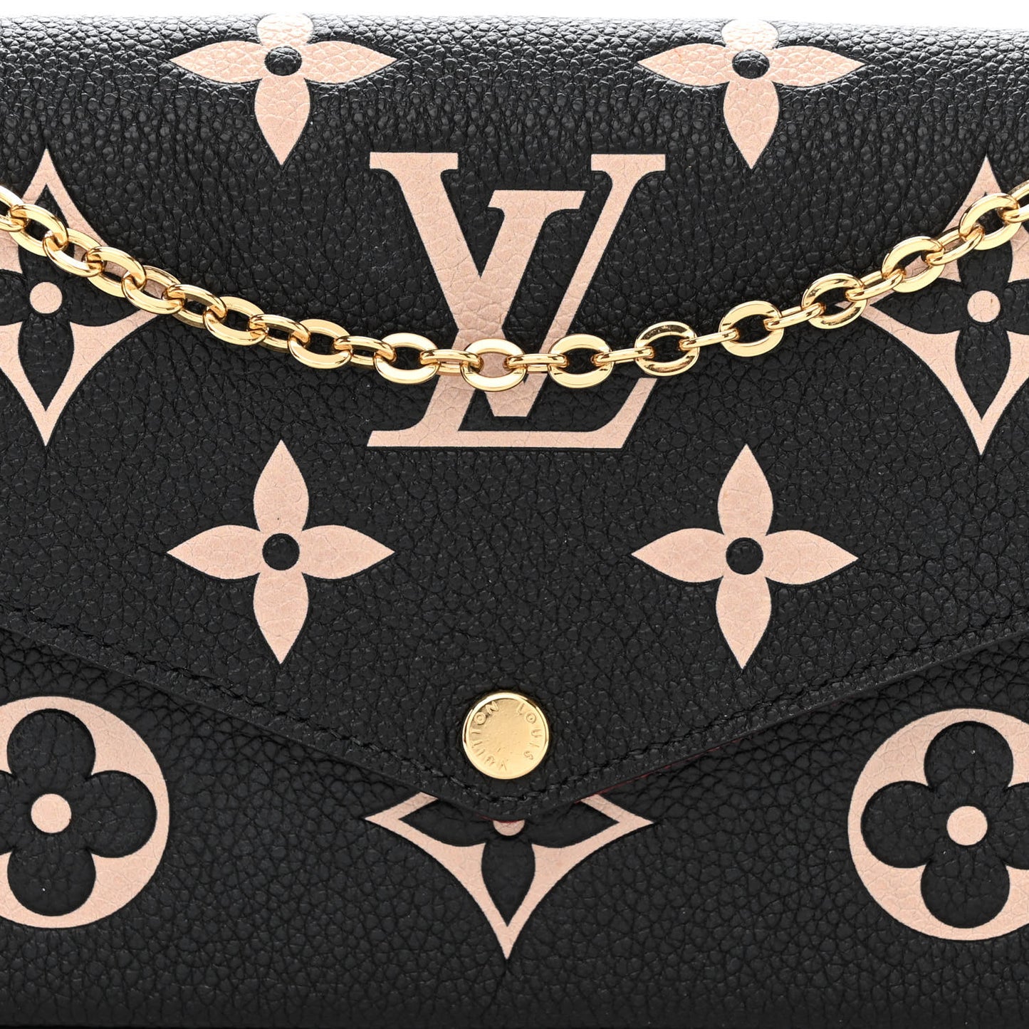 Empreinte Monogram Giant Felicie Pochette Black Beige
