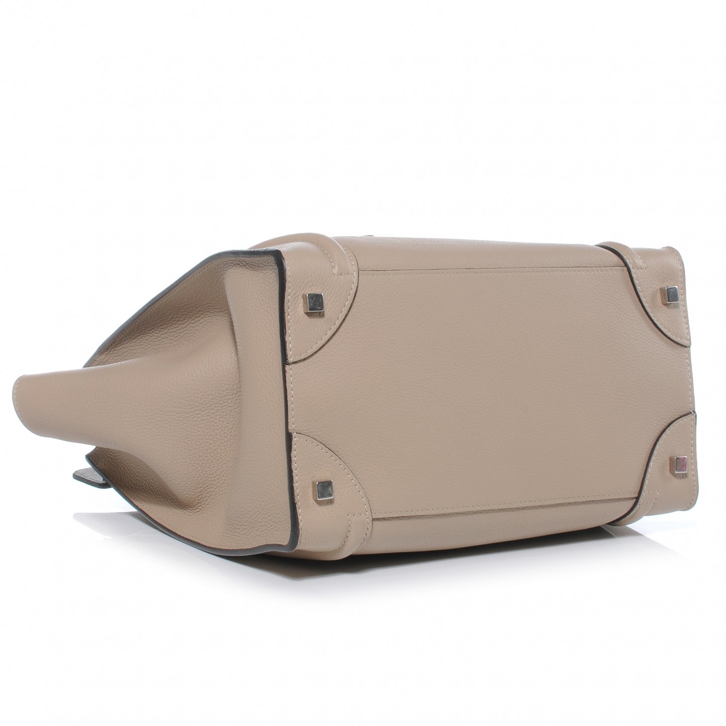 Drummed Calfskin Mini Luggage Dune