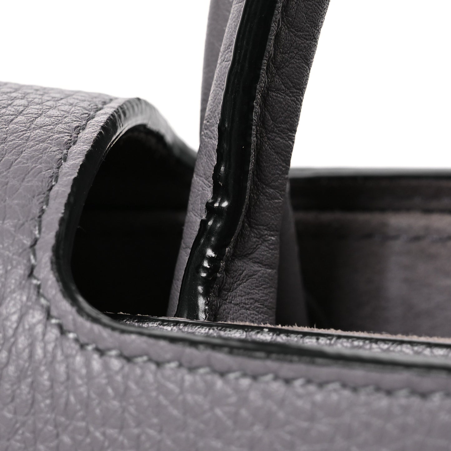 Grained Calfskin Medium Diorever Flap Grey