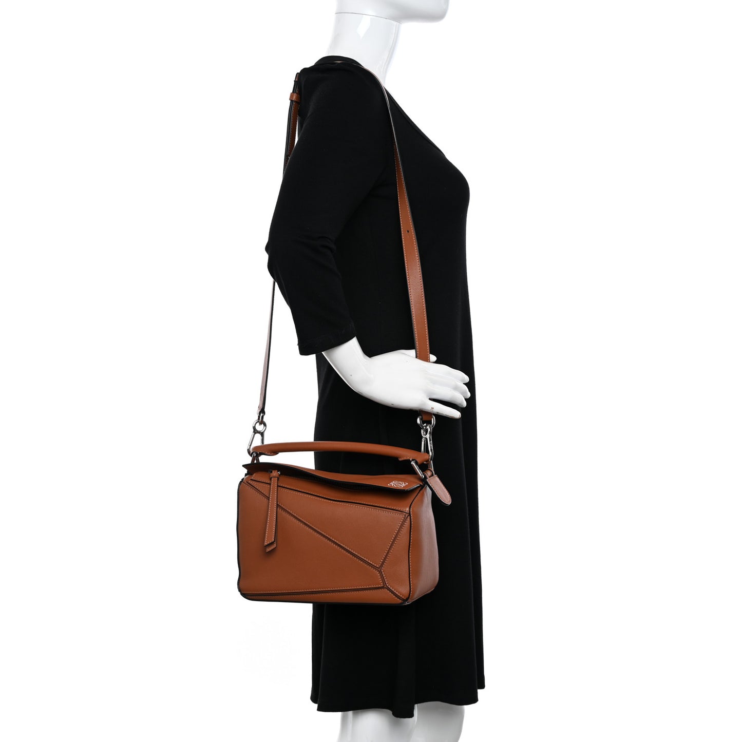 Calfskin Small Puzzle Bag Tan