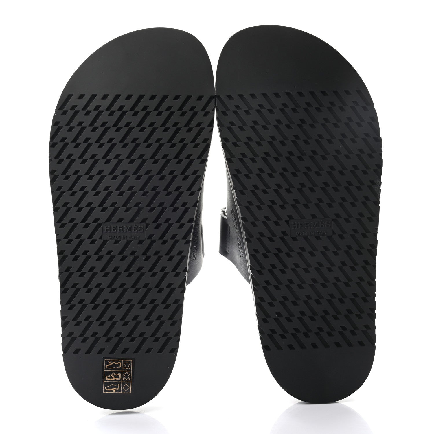 Hermes Calfskin Womens Chypre Sandals 37 Black 5 of 8