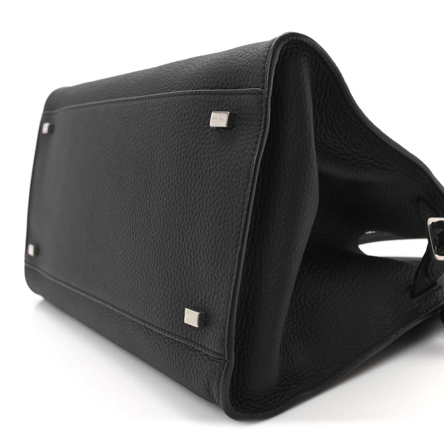 Matte Grained Calfskin Soft Margaux 12 Black