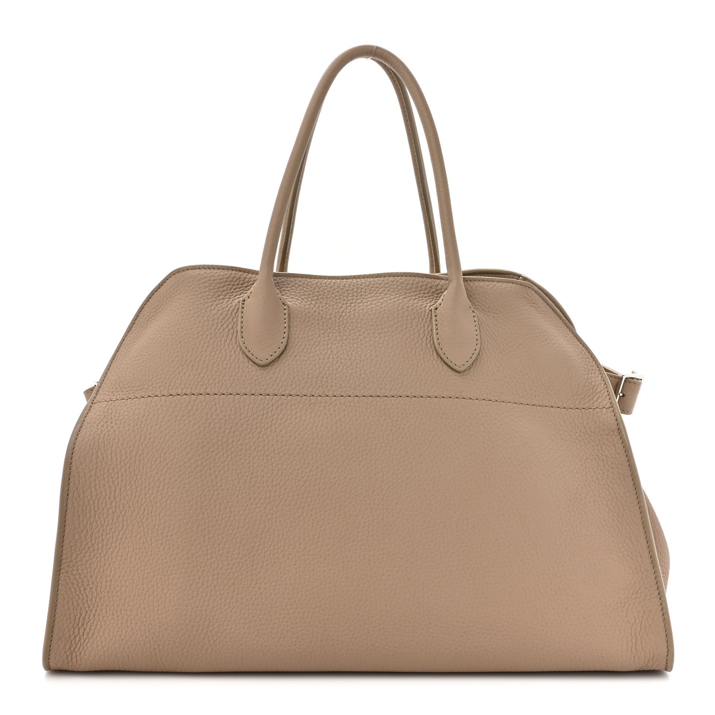 Matte Grained Calfskin Soft Margaux 15 Dark Taupe