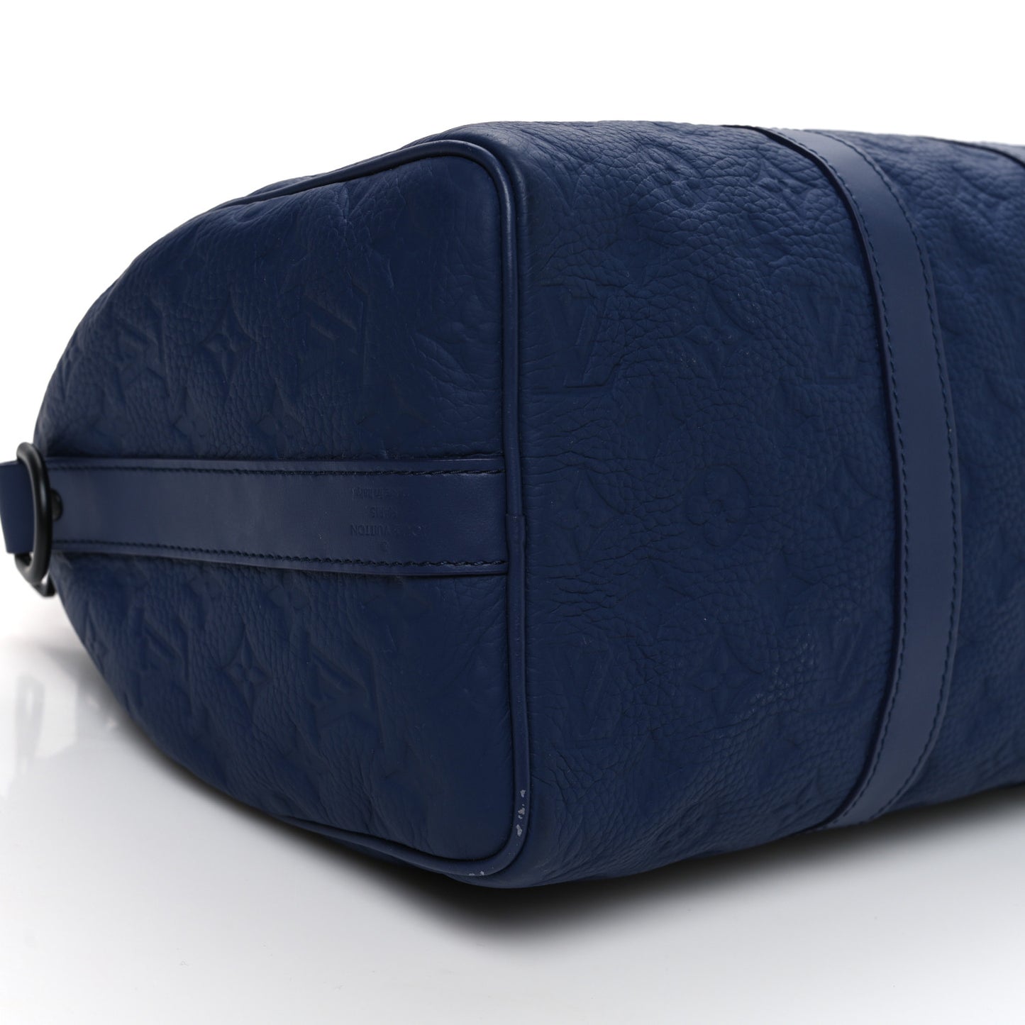 Monogram Taurillon Keepall Bandouliere 35 Blue