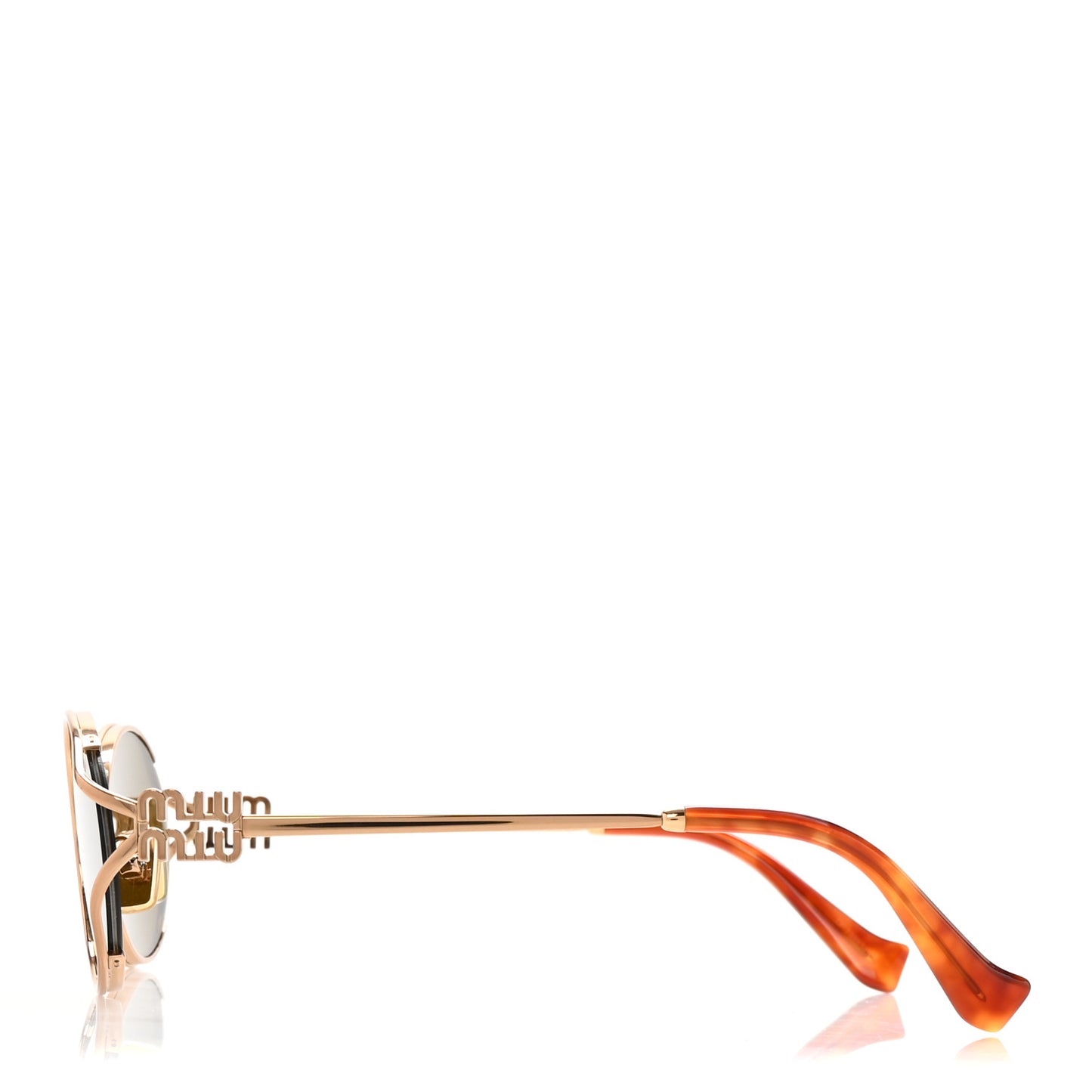 Metal Oval Sunglasses SMU52Y Tortoise