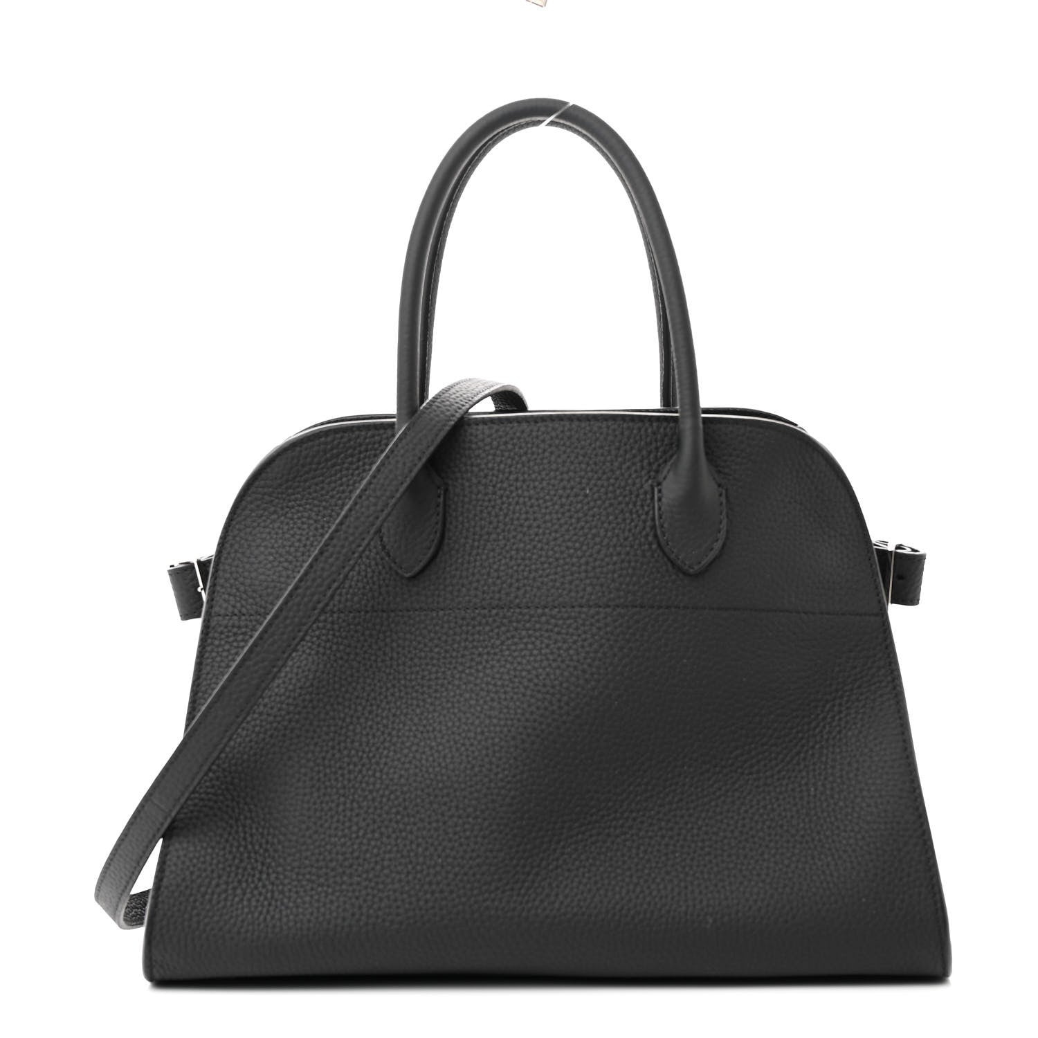 The Row Matte Grained Calfskin Soft Margaux 12 Black 1 of 9