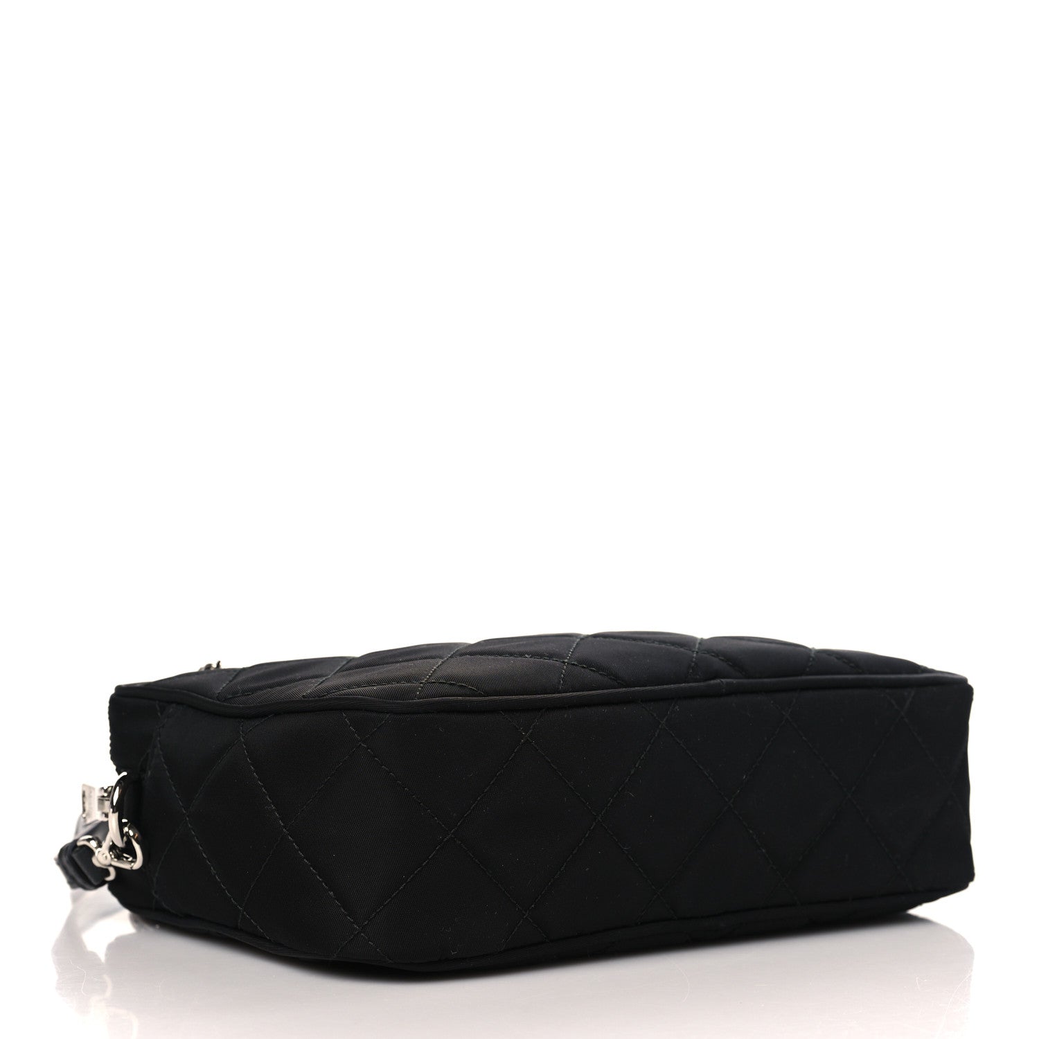 Prada Nylon Tessuto Impuntu Quilted Bandoliera Crossbody Bag Black 4 of 8