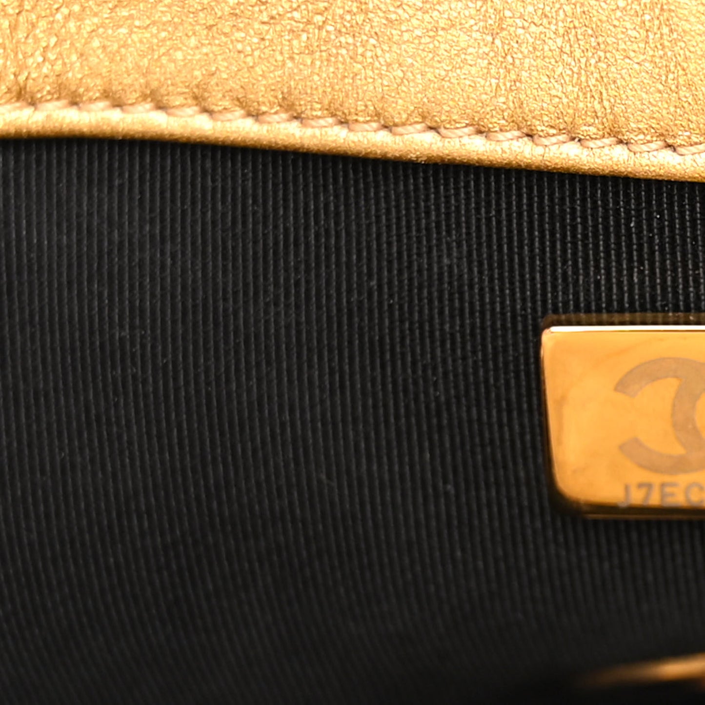 Iridescent Lambskin Quilted Medium Chanel 19 Flap Golden