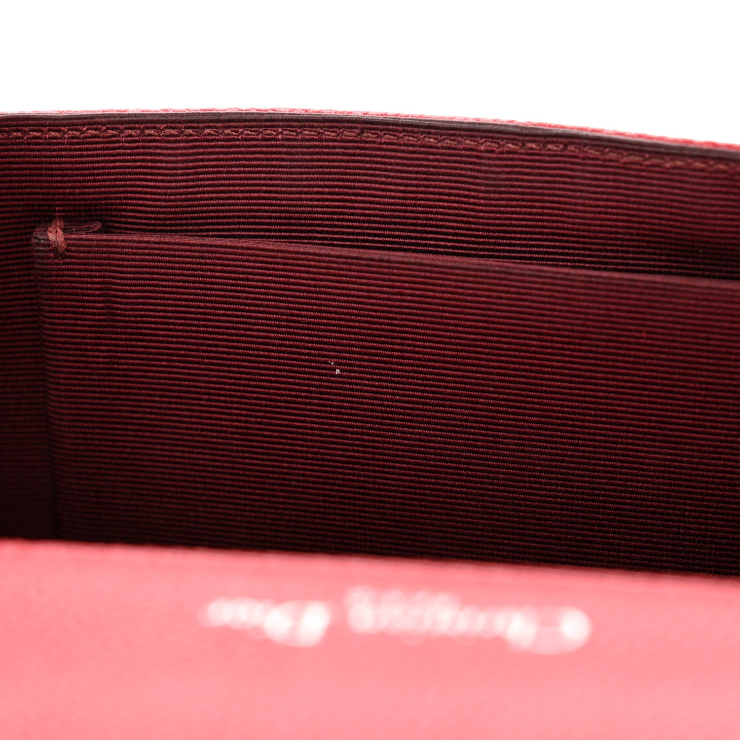Christian Dior Grained Calfskin Small Diorama Flap Bag Red 12 of 15
