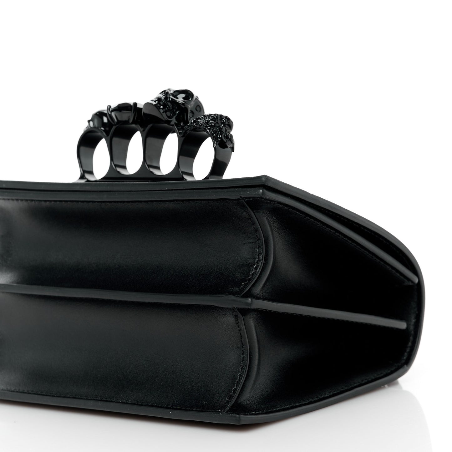 Calfskin Knuckle Crossbody Black