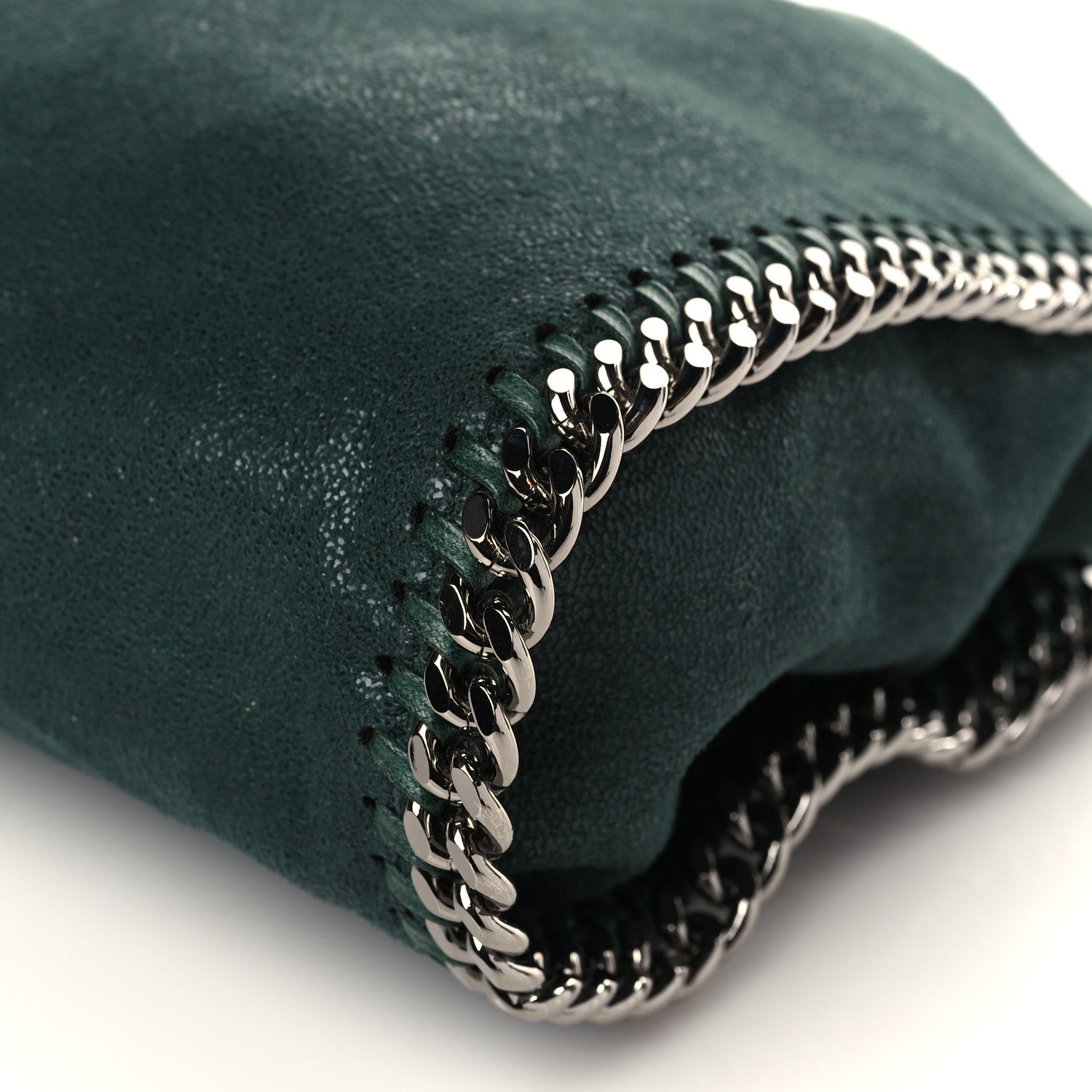 Stella McCartney Shaggy Deer Mini Falabella Fold Over Tote Pine 8 of 8