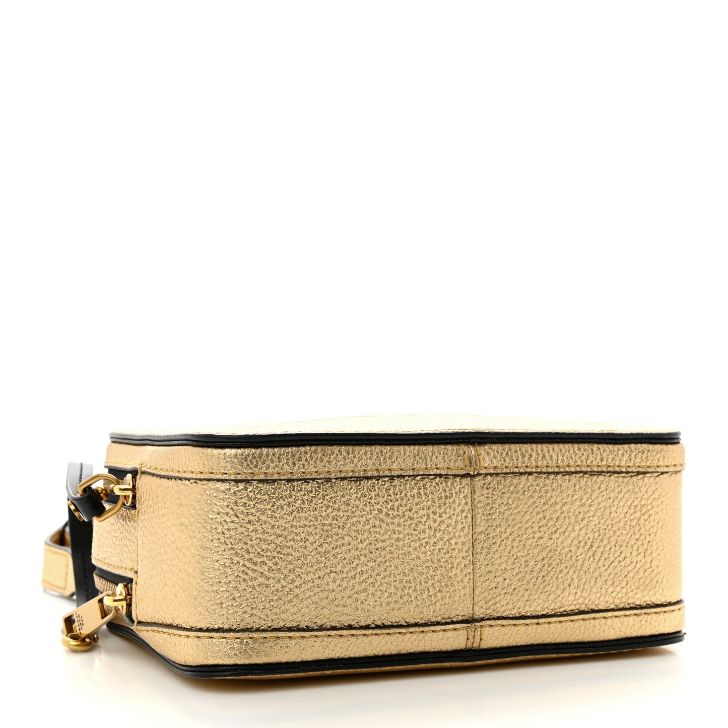 Metallic Calfskin The Box 20 Crossbody Gold