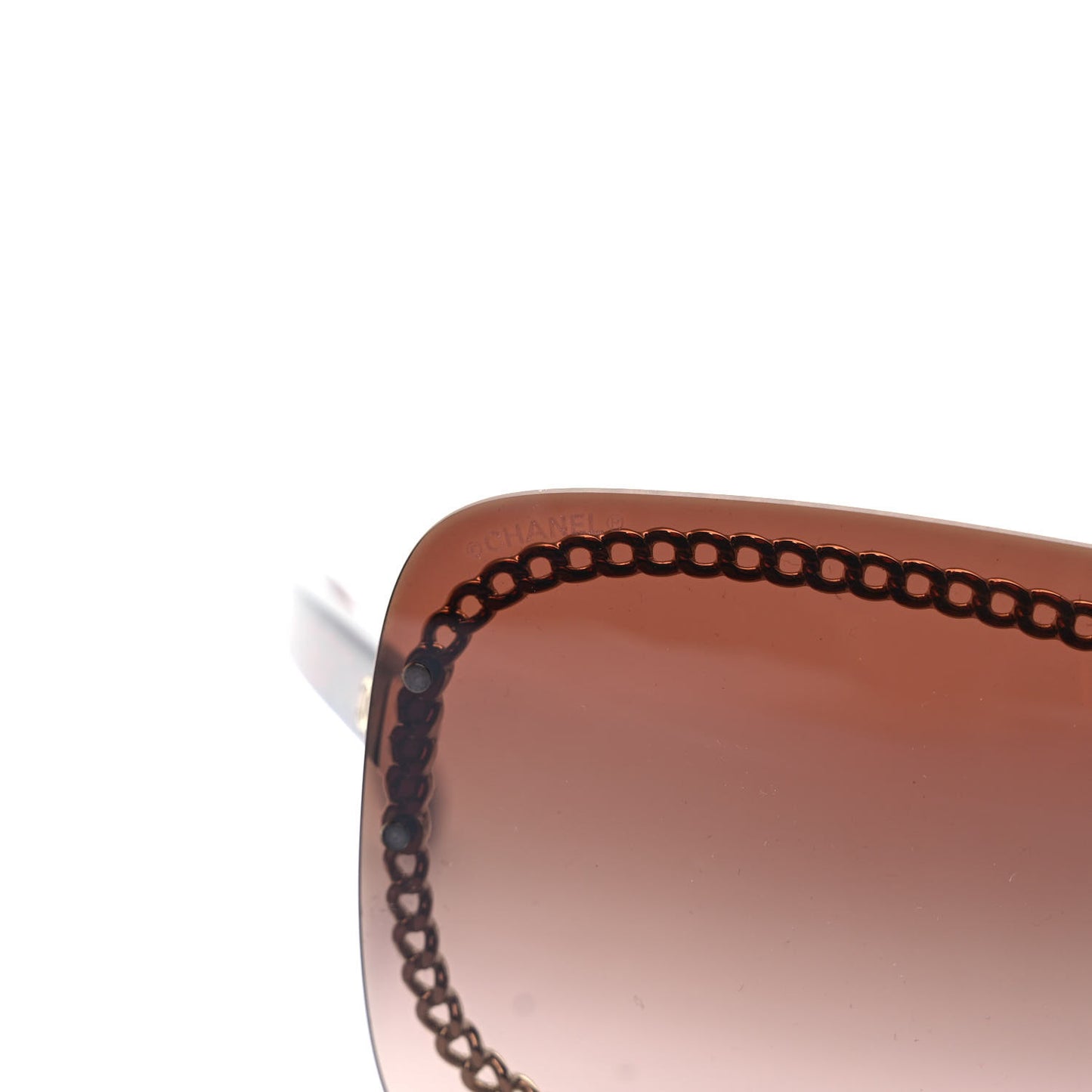 Rimless Shield Sunglasses 4243 Gradient Tortoise