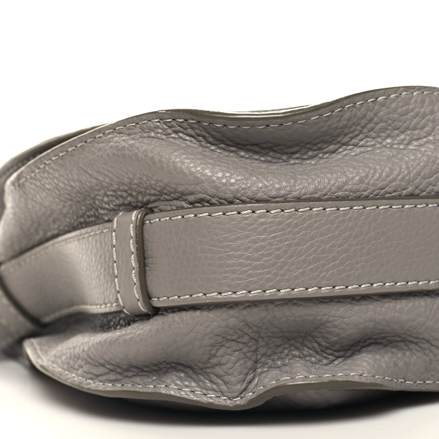 Chloe Calfskin Medium Marcie Round Crossbody Bag Cashmere Grey 9 of 10