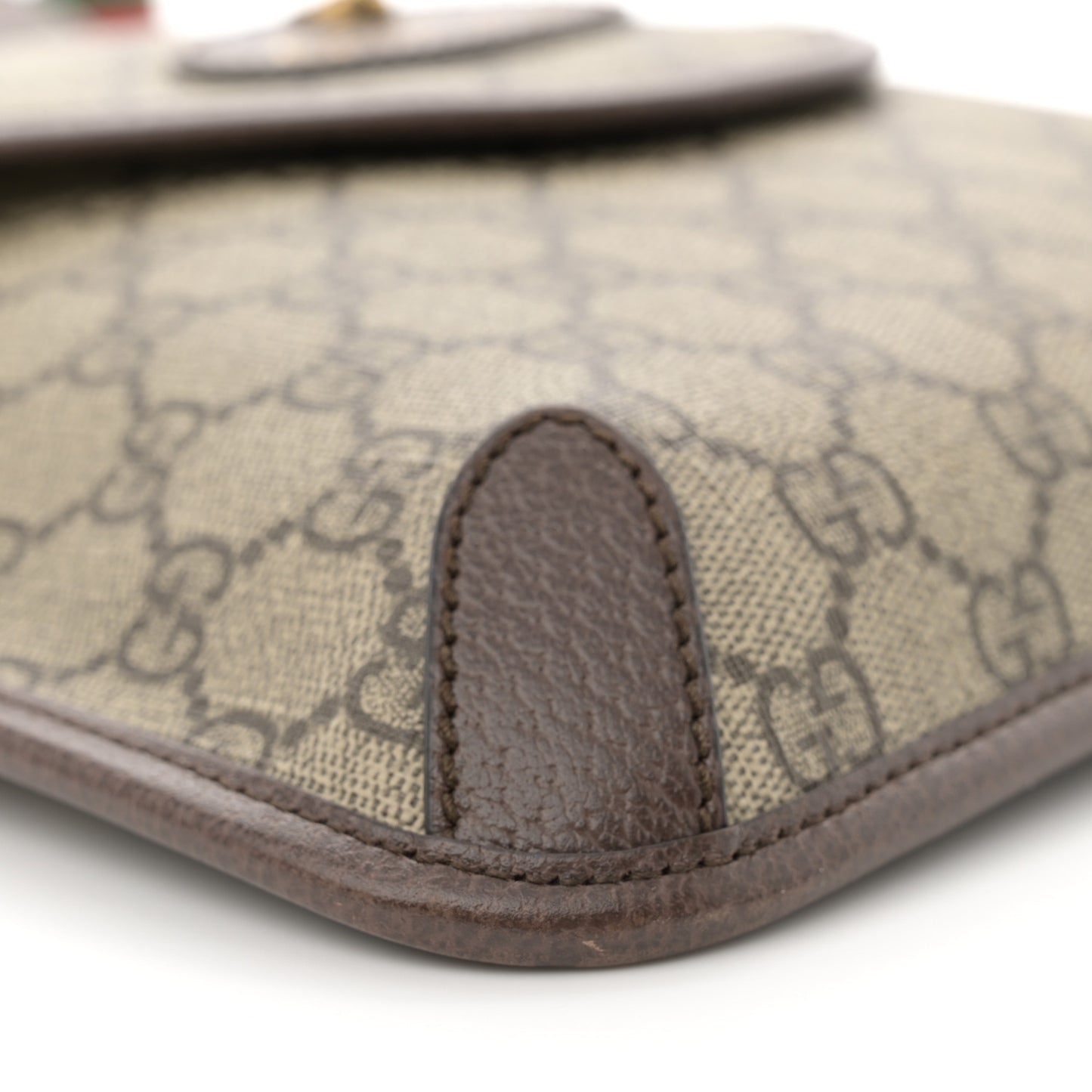 GG Supreme Monogram Web Medium Neo Vintage Flap Messenger Bag Beige New Acero