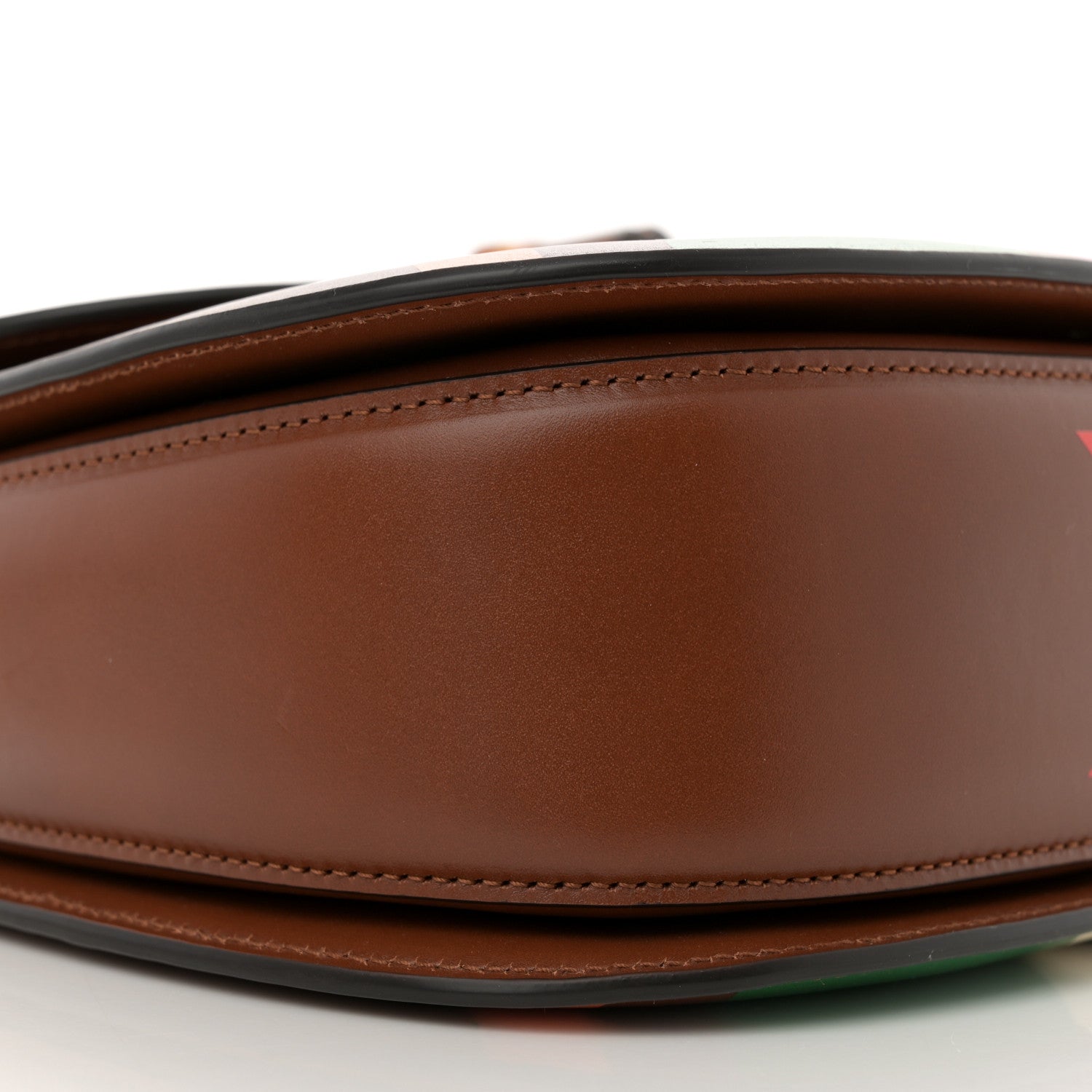 Gucci Calfskin Geometric Print Medium Bamboo 1947 Top Handle Bag Brown 9 of 10