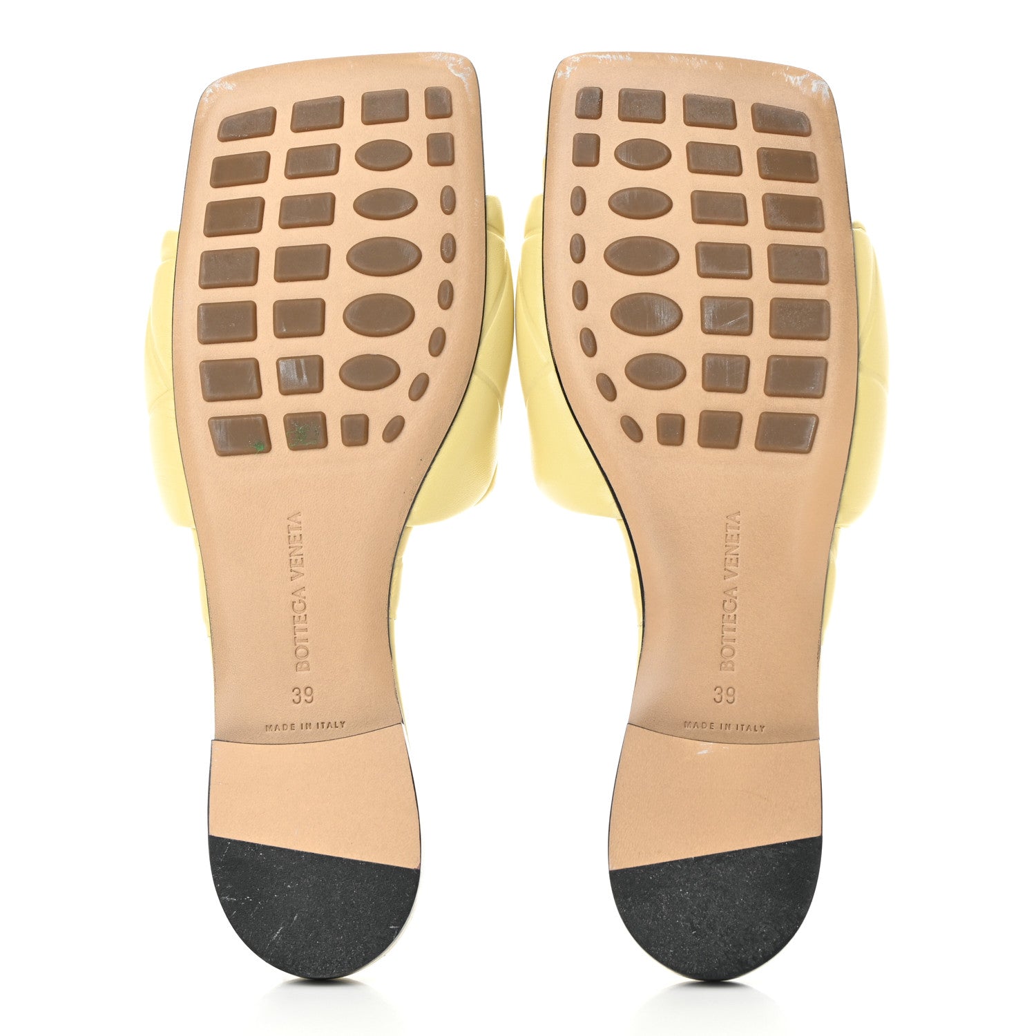 Bottega Veneta Nappa Quilted Rubber Lido Flat Sandals 39 Moon Beam 5 of 14
