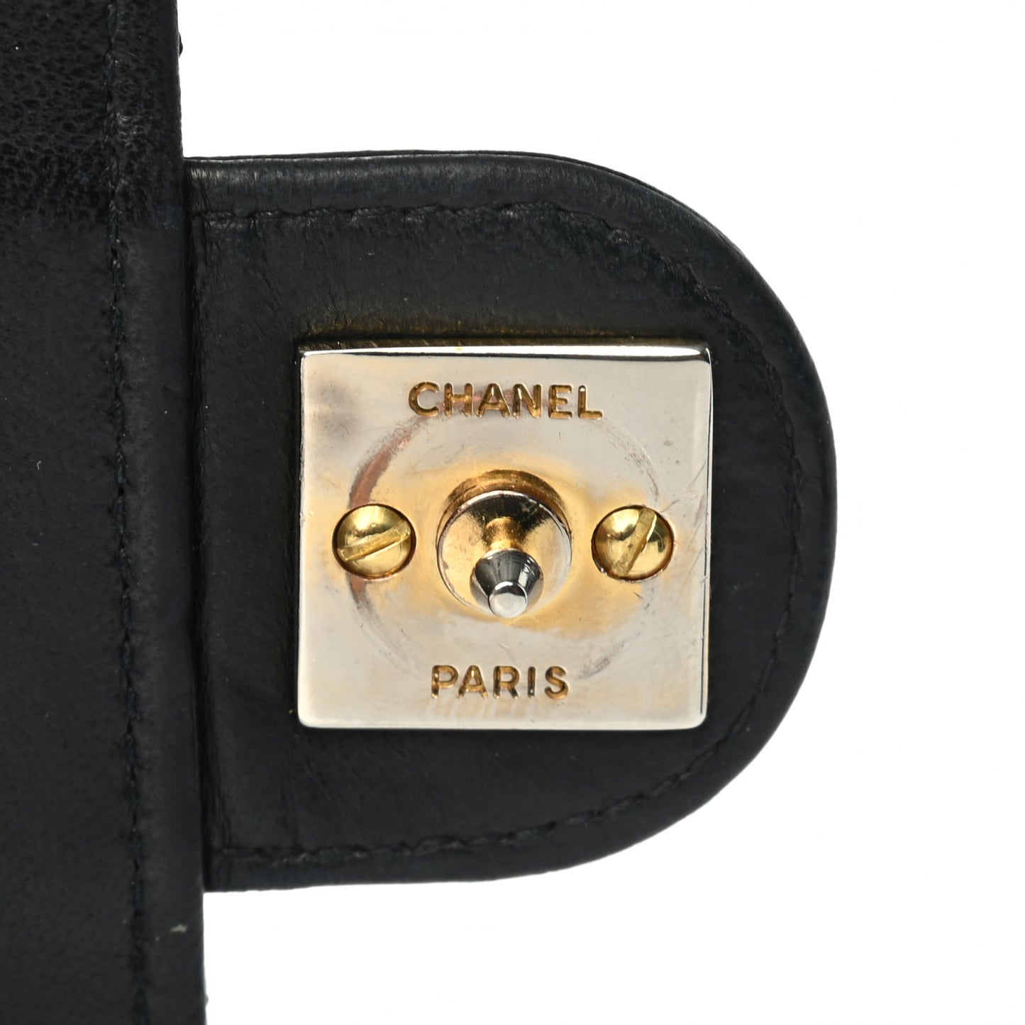 Lambskin Quilted Medium Single Flap Black