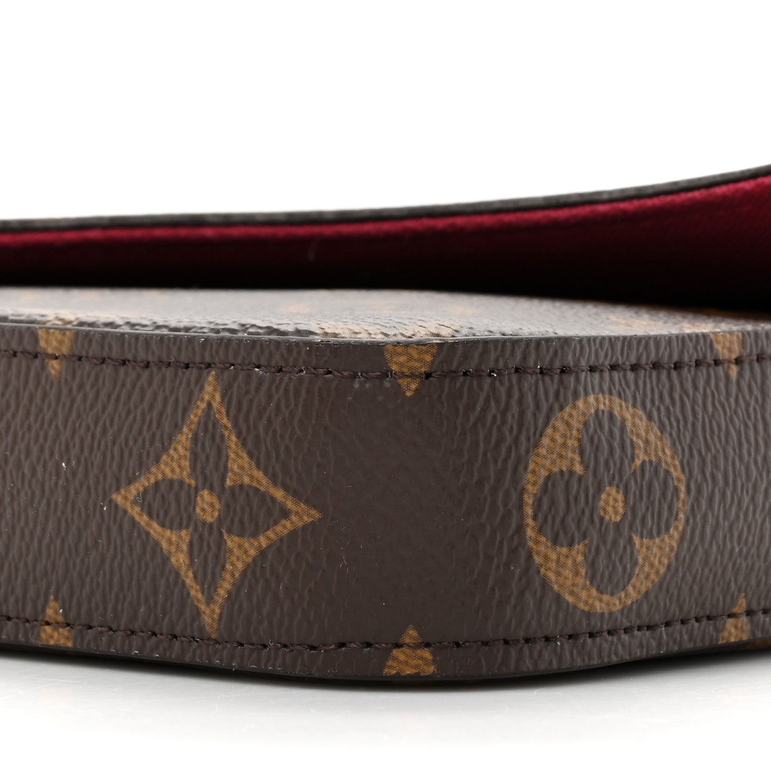 Louis Vuitton Monogram Pochette Felicie Chain Wallet Fuchsia 10 of 14