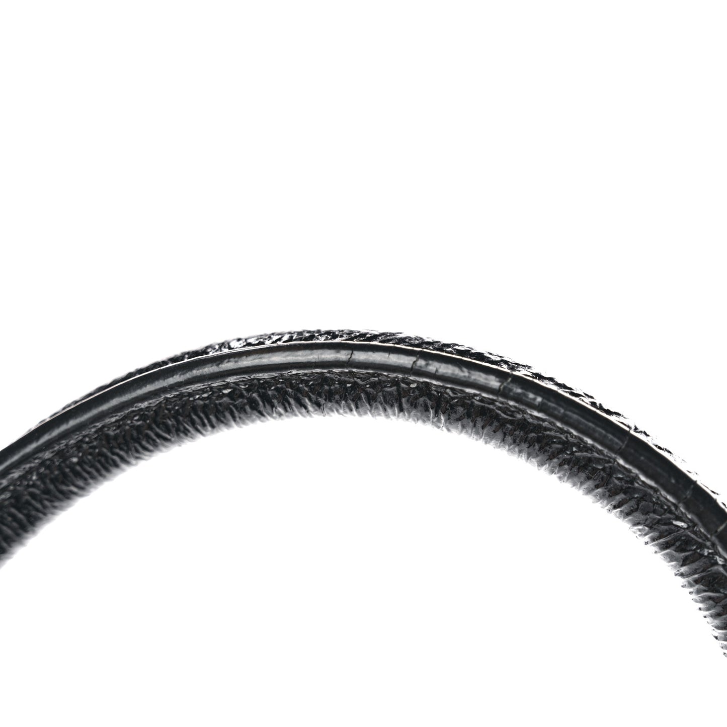 Shiny Goatskin Medium Phantom Luggage Black