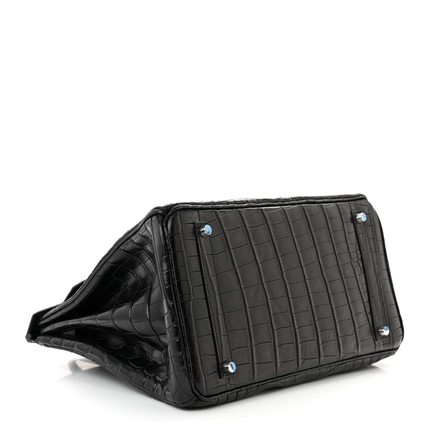 Hermes Matte Niloticus Crocodile Birkin 35 Black 4 of 11