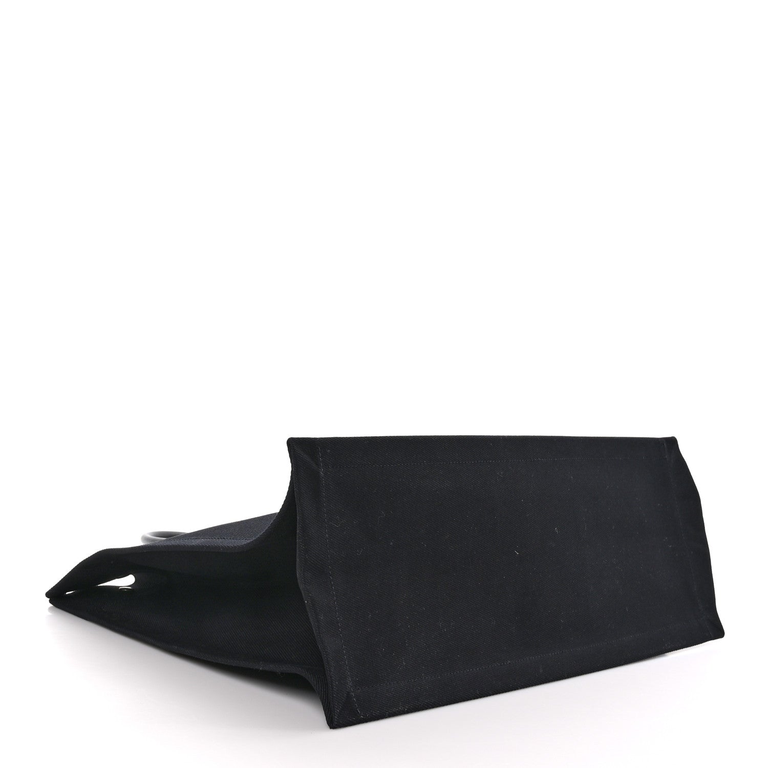 Saint Laurent Linen Calfskin Rive Gauche Tote Black 4 of 8