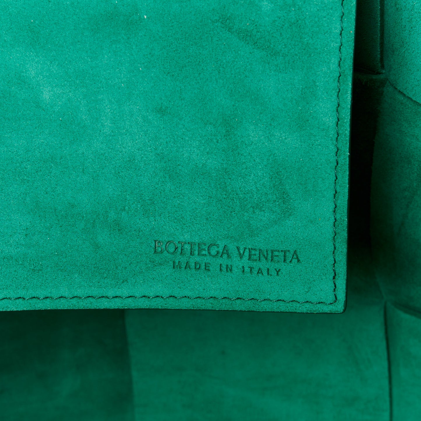 Nappa Maxi Intrecciato Large Arco Tote Green