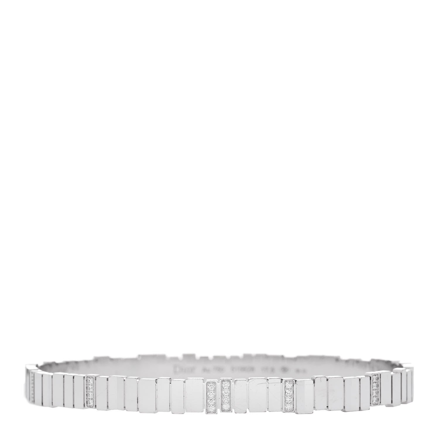 Christian Dior 18K White Gold Diamond Gem Dior Bracelet 1538477