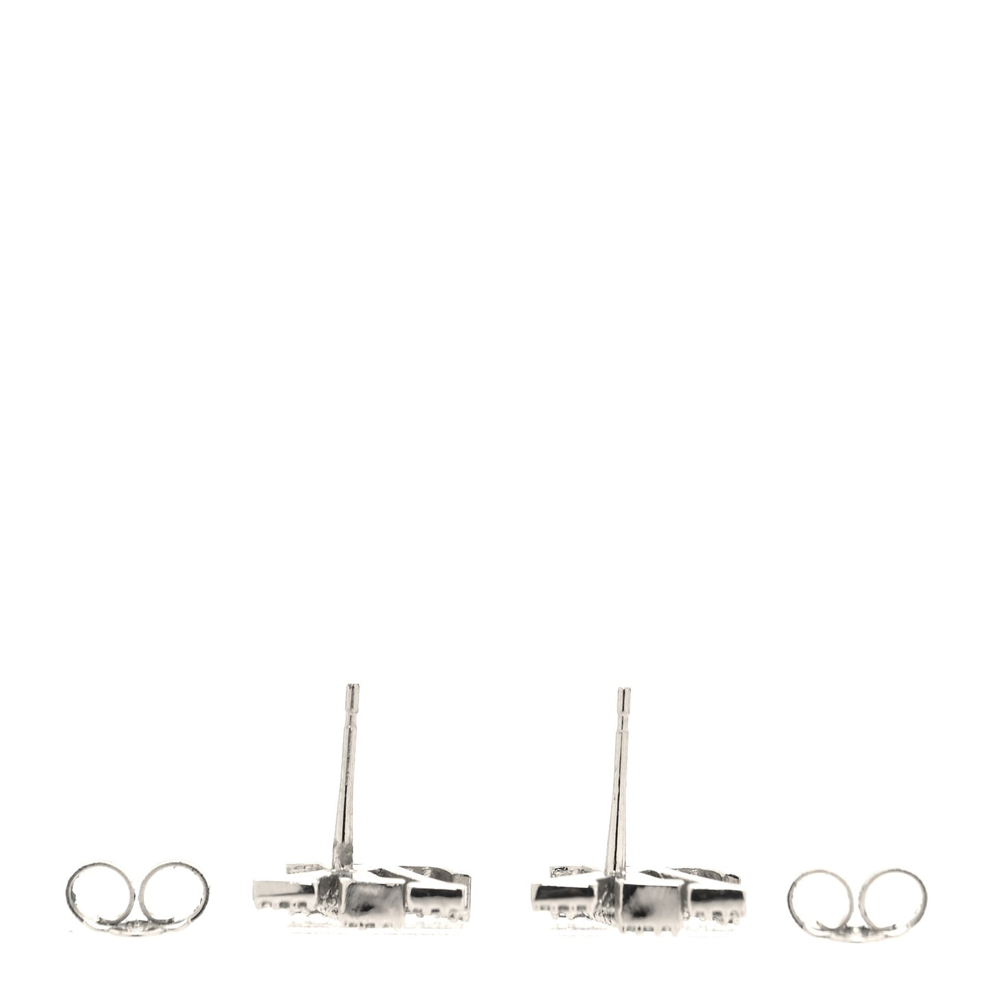 Crystal LV Iconic Earrings Silver