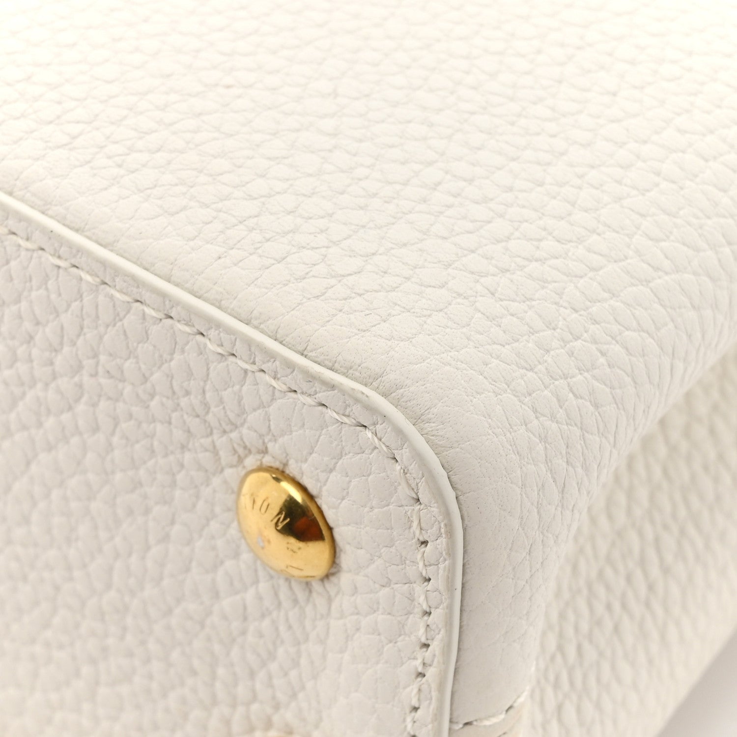 Louis Vuitton Taurillon Ayers Capucines Mini White Snow White 11 of 11