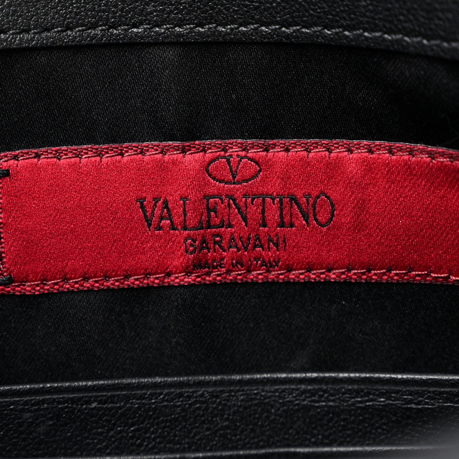 Valentino Garavani Vitello Large Rockstud Envelope Clutch Black 5 of 8