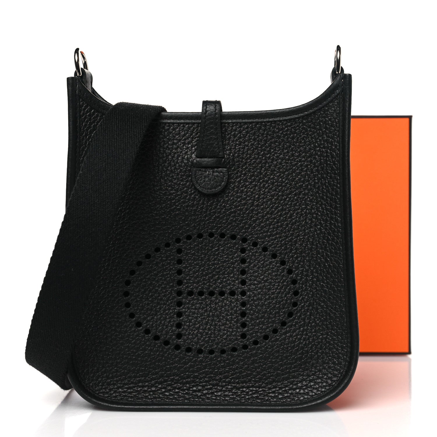 Hermes Taurillon Clemence Evelyne TPM Black 11 of 11