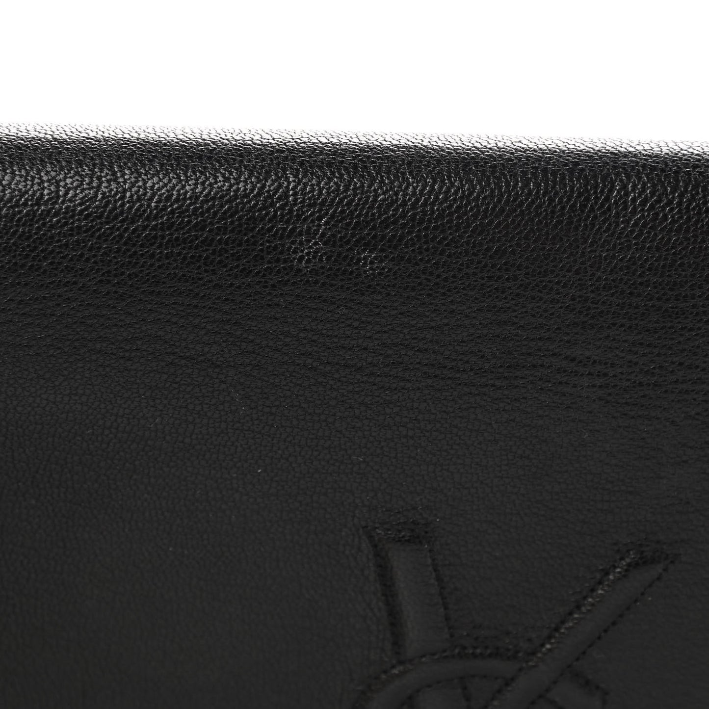 Calfskin Monogram Large Belle De Jour Clutch Black