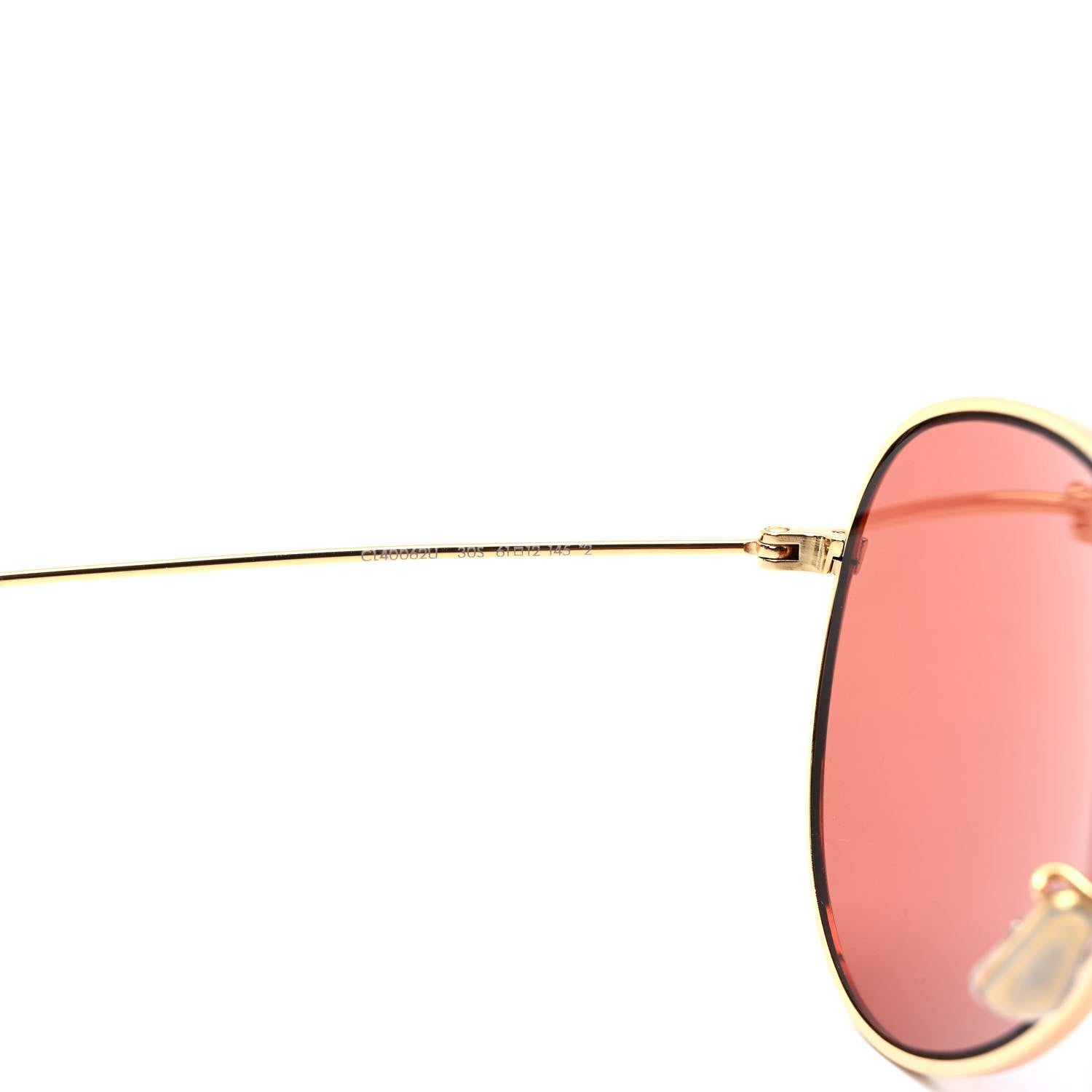 Celine Aviator Sunglasses CL 40062U Gold 6 of 7