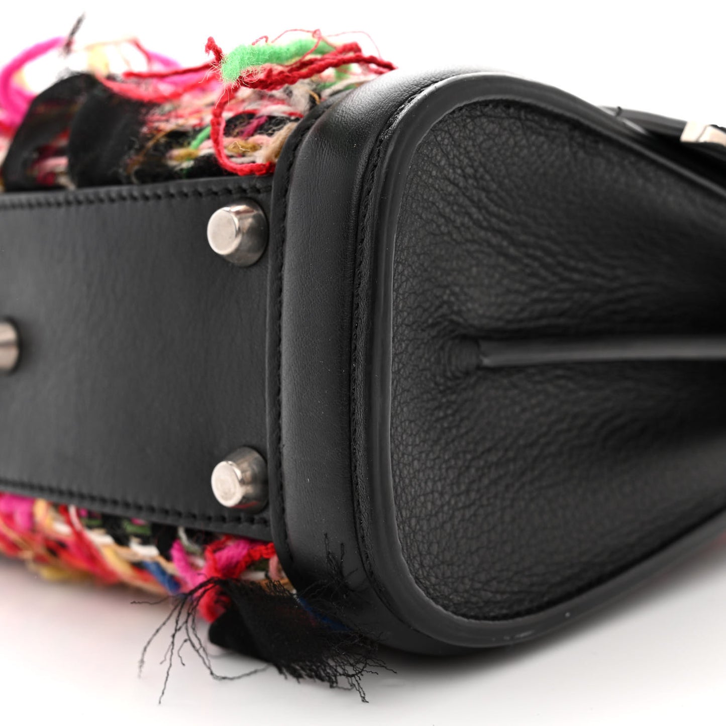 Tweed Sweet Calfskin Small Heroine 30 Multicolor Black