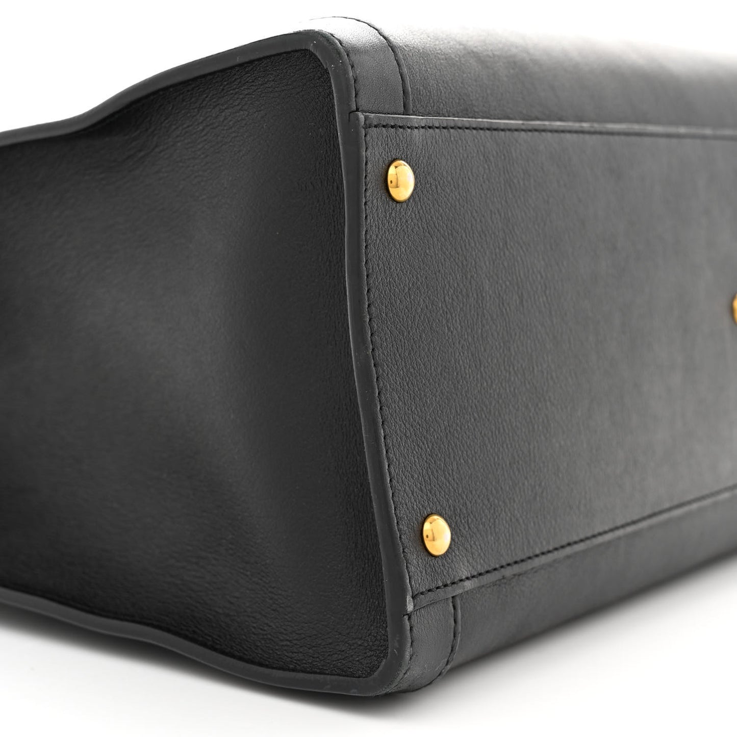 Wonka Grain Calfskin Medium Diana Tote Bag Black