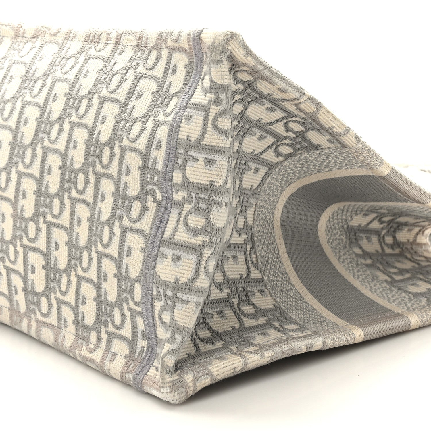 Christian Dior Oblique Medium Book Tote Grey 9 of 9