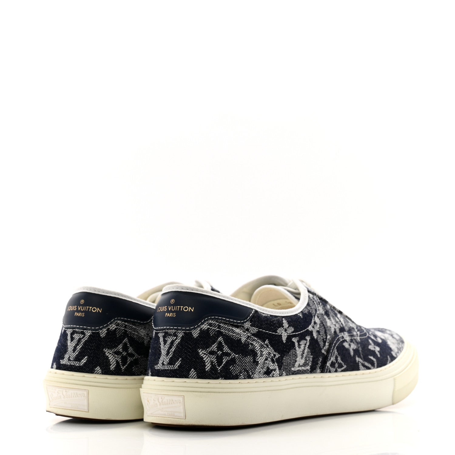 Louis Vuitton Monogram Denim Sneakers 12 Grey 4 of 9