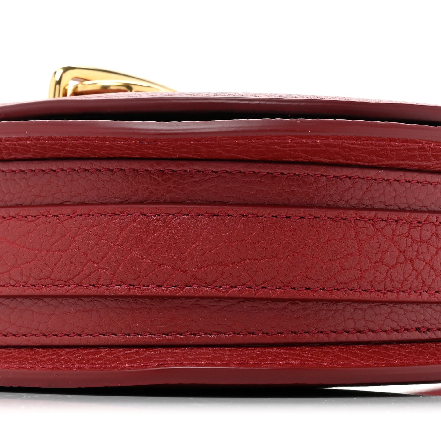 Calfskin Mini Rocking Horse Crossbody Dark Red