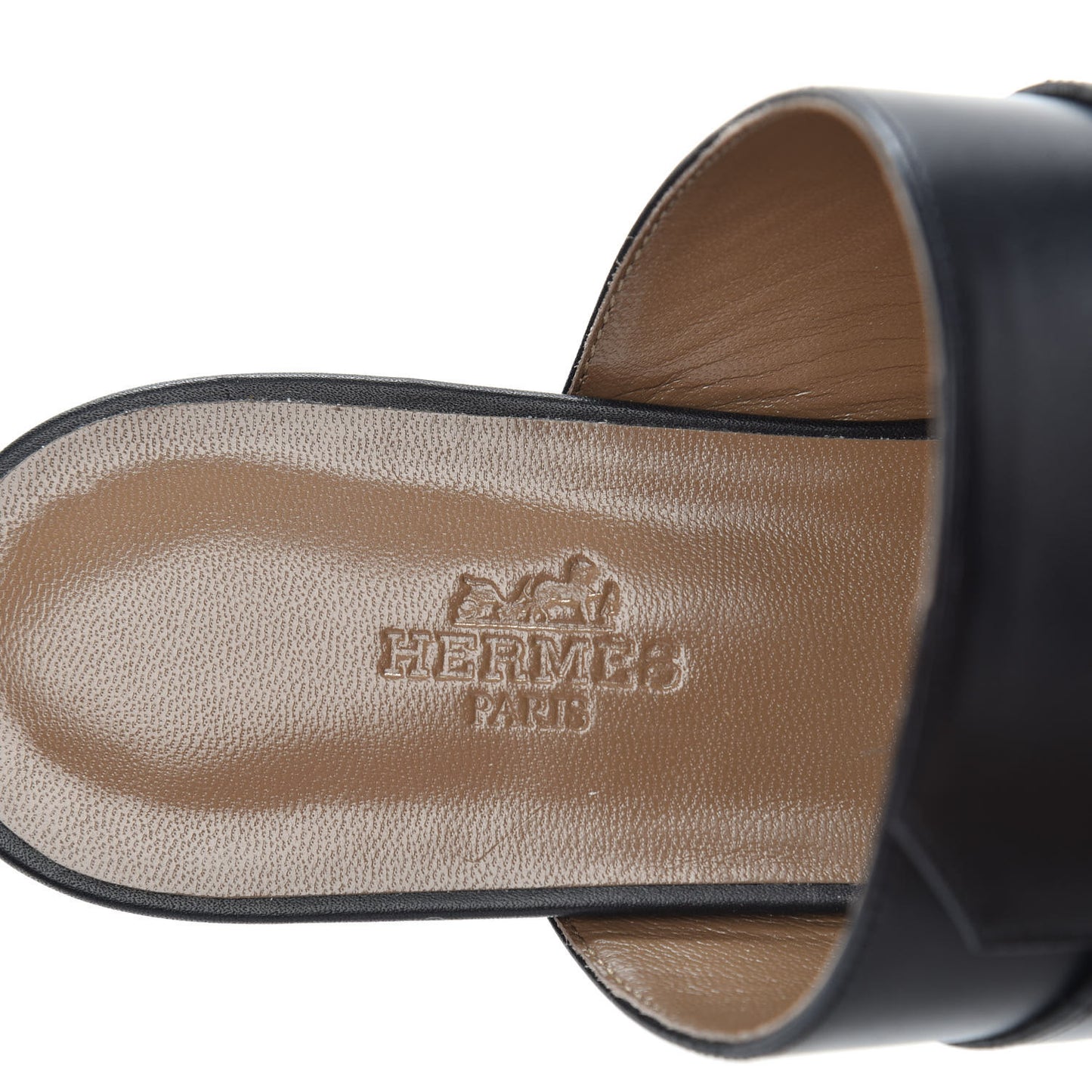 Calfskin Avenue Sandals 38 Black