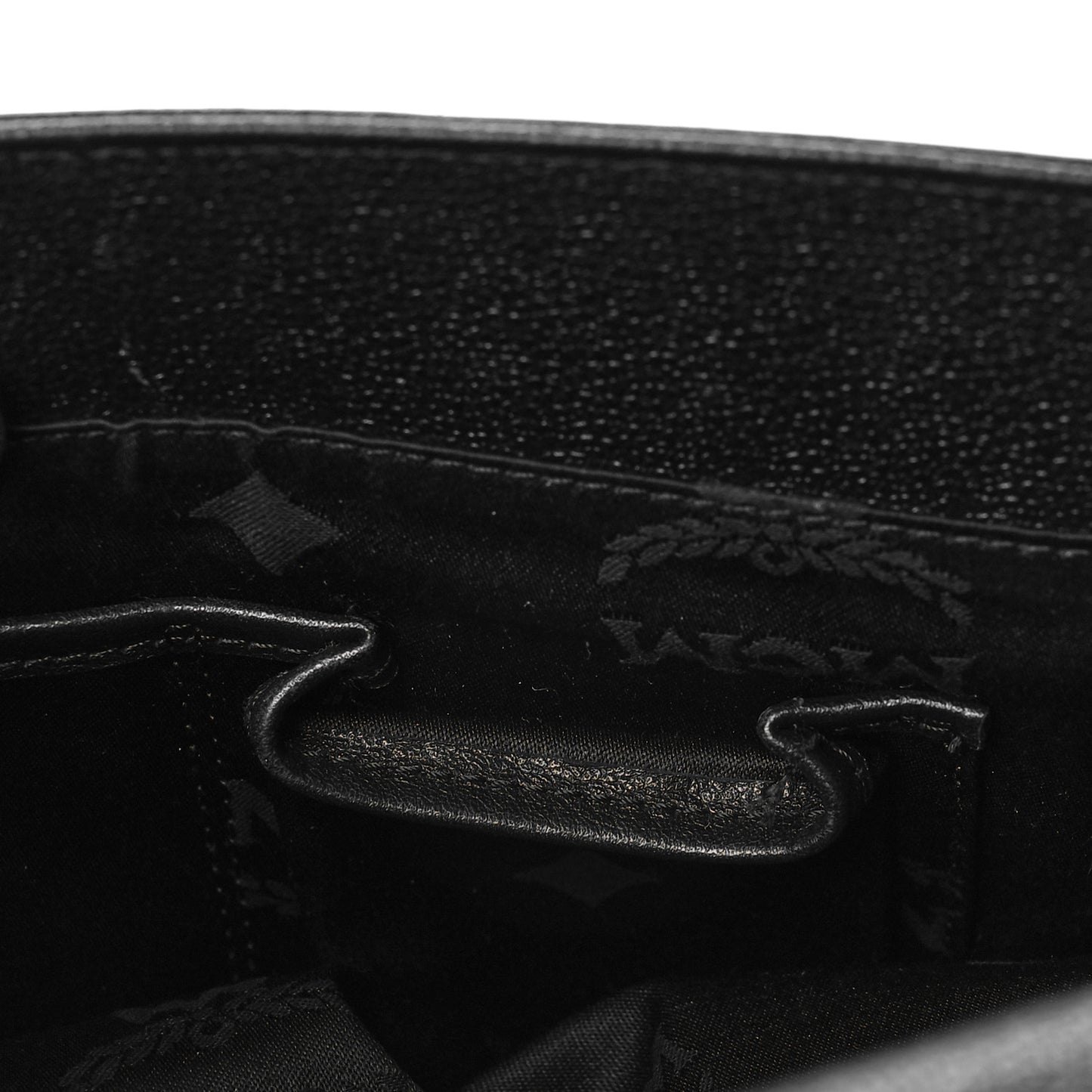 Grained Calfskin Studded Boston Bag Black