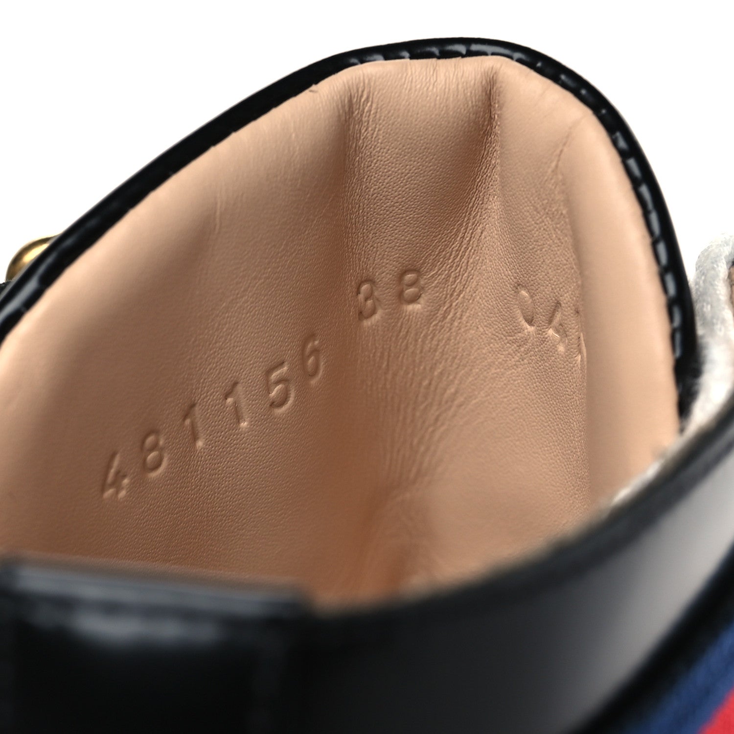 Gucci Calfskin Sylvie Web Womens Lace Up Combat Boots 38 Black 7 of 8