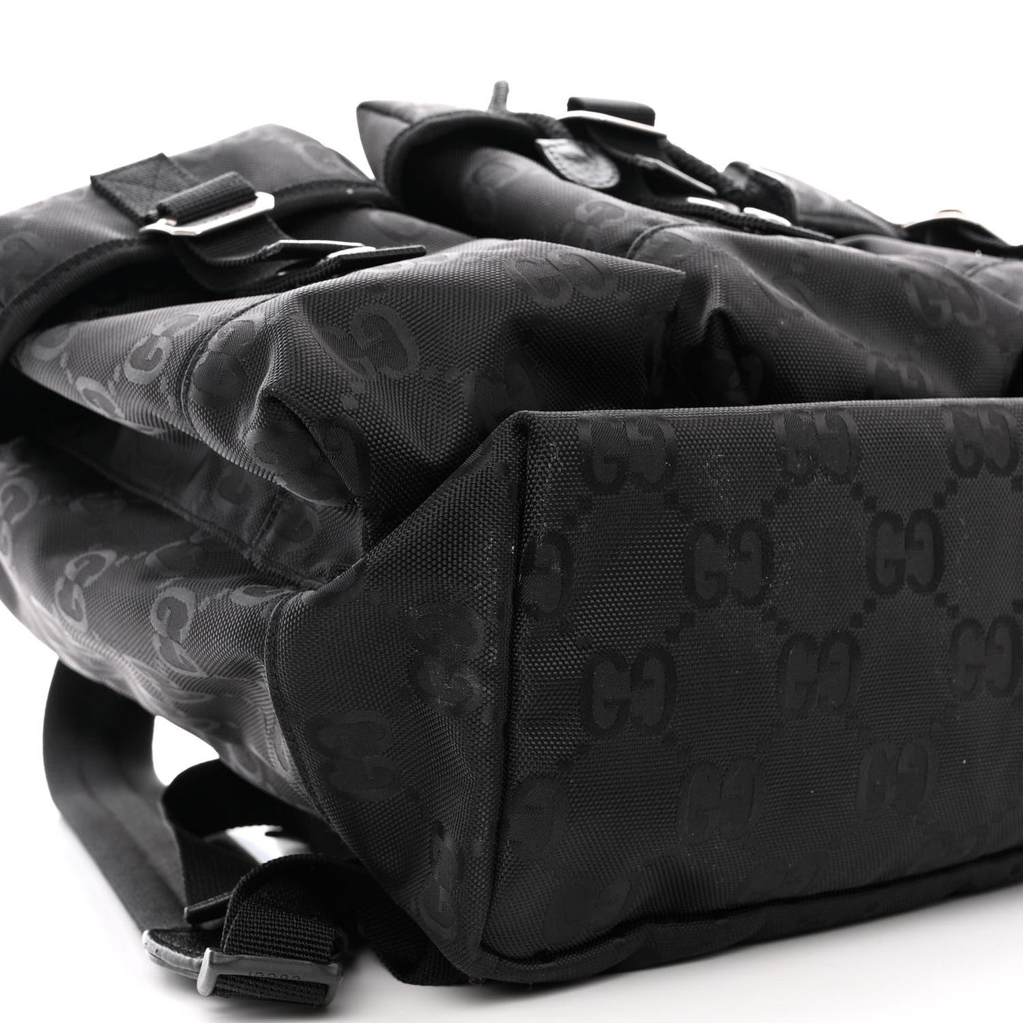 Econyl Nylon Monogram Off The Grid Utility Pocket Backpack Black