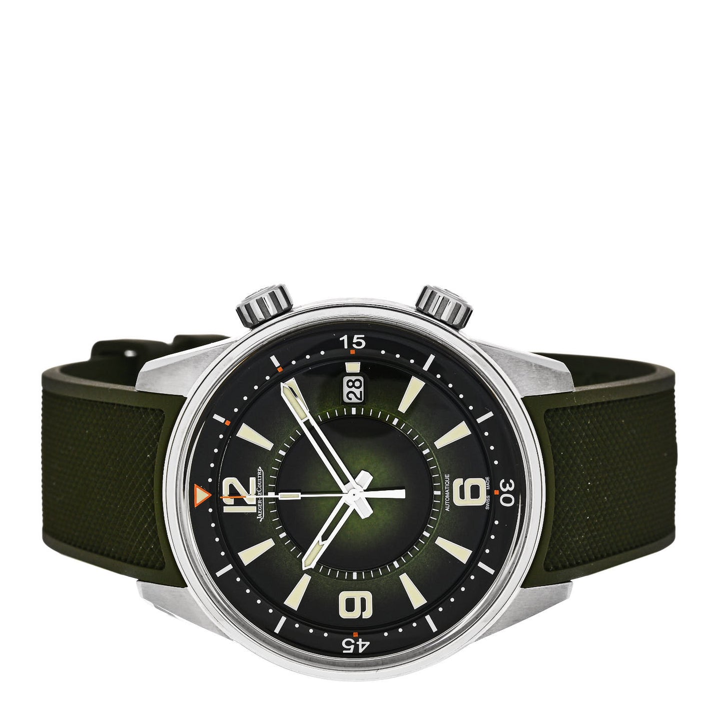 Stainless Steel Rubber 42mm Polaris Automatic Watch Green Q906863J