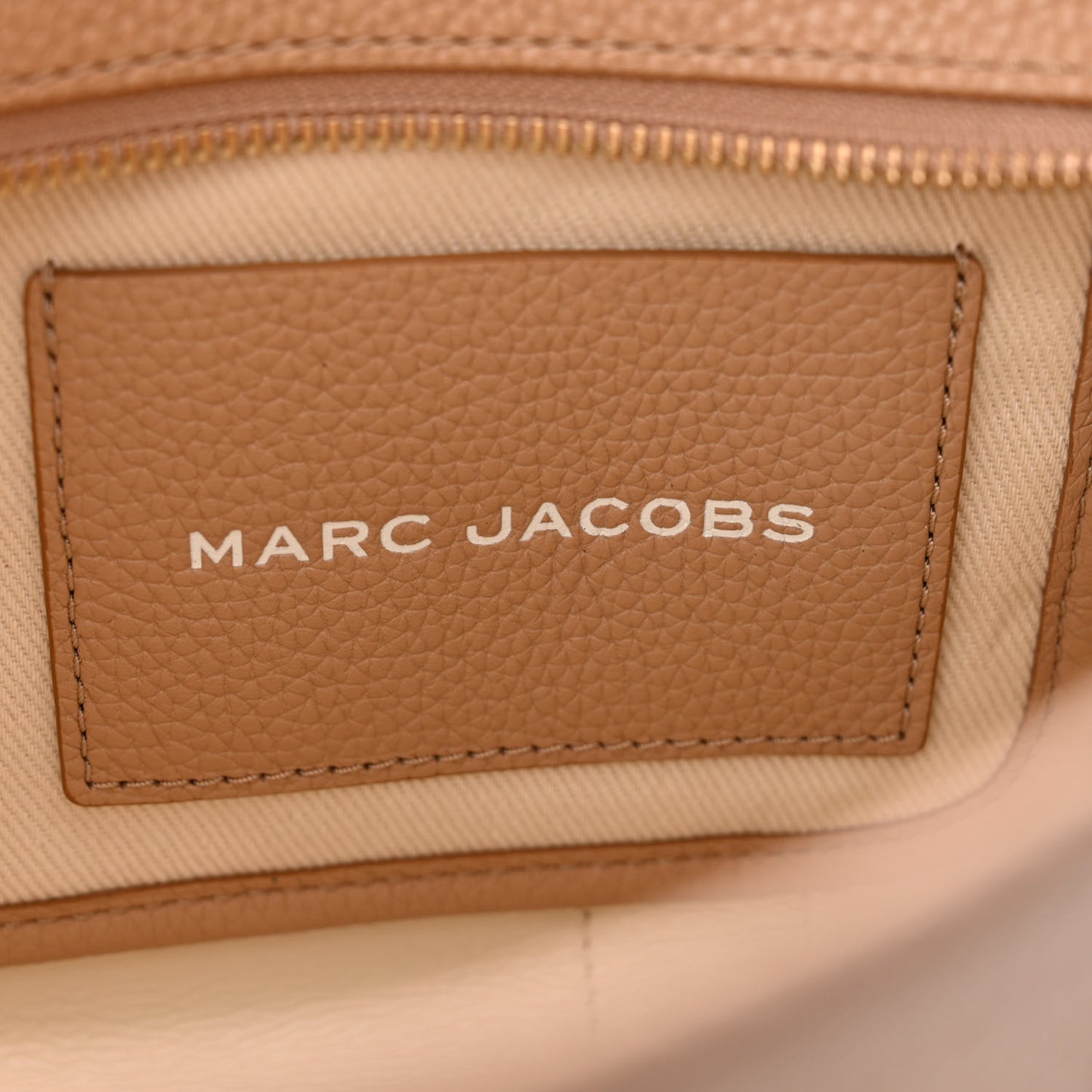 Grained Calfskin Small The Tote Bag Camel